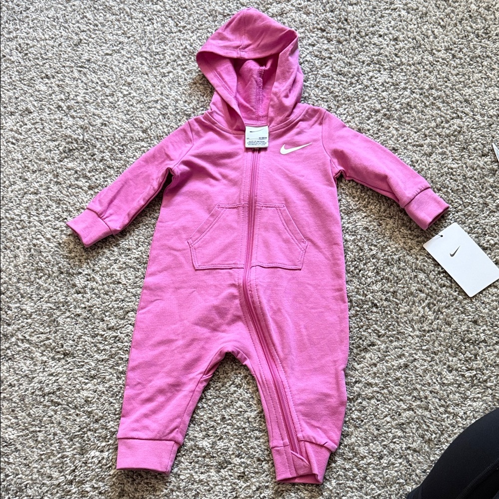 Nike Kids Pink Hooded Footie